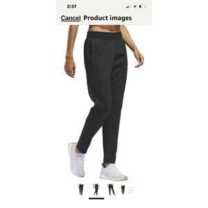 adidas Women’s Relaxed Fit Tapered Legs Fleece Pant M